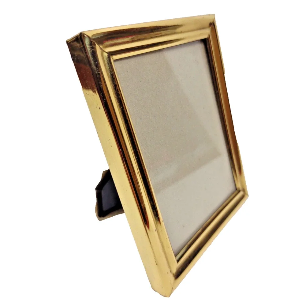 Vintage Brass Hand Polished Photo Frame by Wilton for 3.5x5